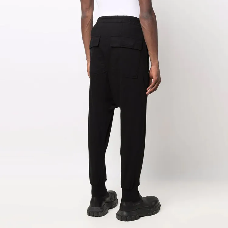 Rick Owens DRKSHDW Logo print Drop crotch Trousers-3