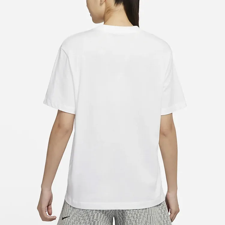 Nike Sportswear Essential SS22 Women'ss Print Sporty Crewneck T-Shirt White-3