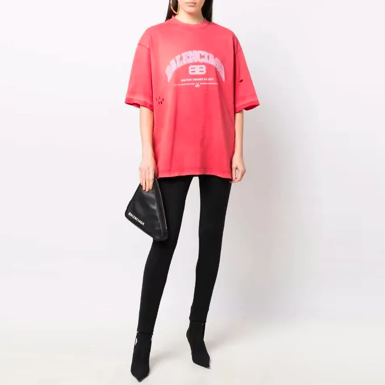 Balenciaga Women's Maison Balenciaga Medium Fit T-shirt-1