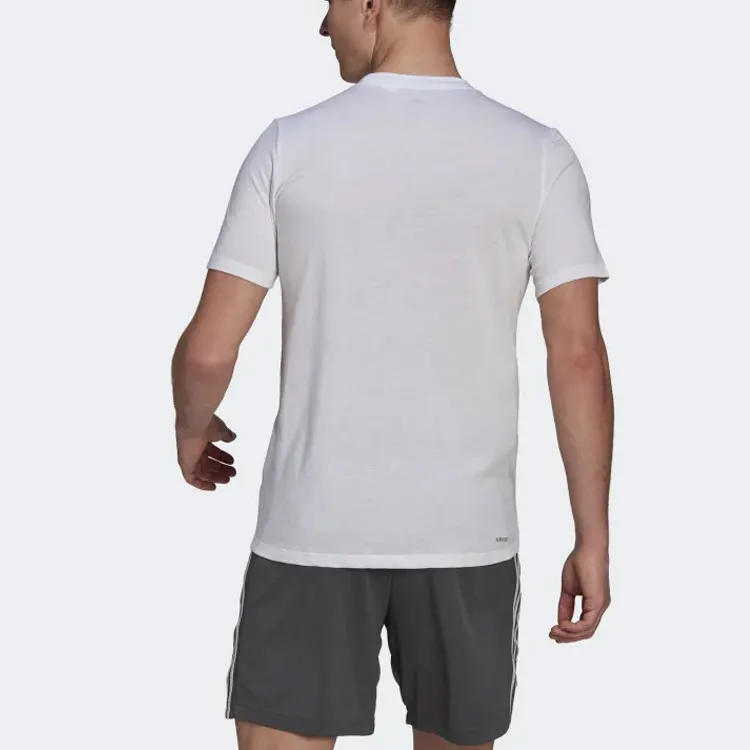 Adidas Set-in Sleeve T-Shirt Men's White-2