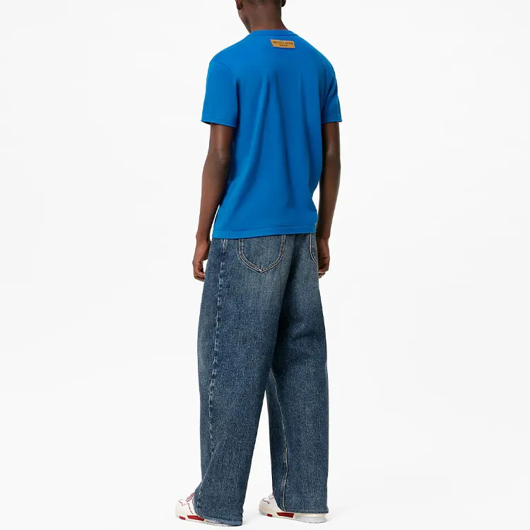 LOUIS VUITTON T Shirt Men's Blue-2