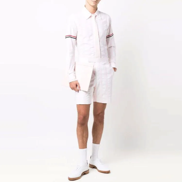 THOM BROWNE Shirts Men Pink-1