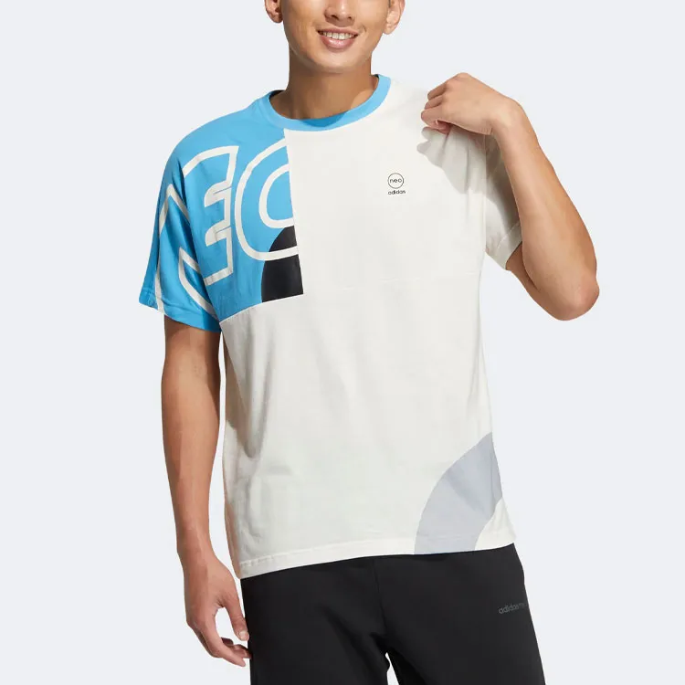 Adidas Neo T Shirt Men's Blue White-1