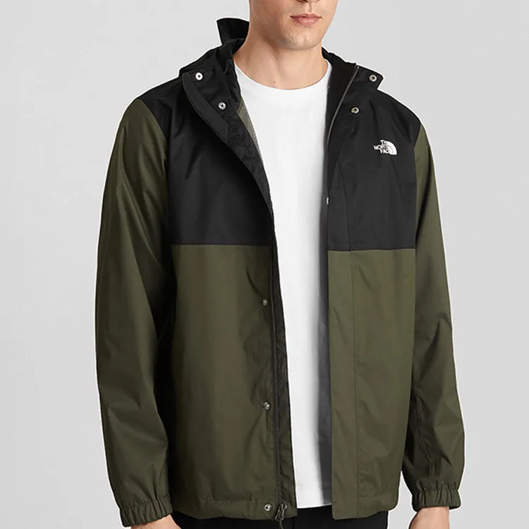 THE NORTH FACE City Outdoor Collection Waterproof, Windproof, And Breathable Windbreaker Jacket Men's Army Green-2