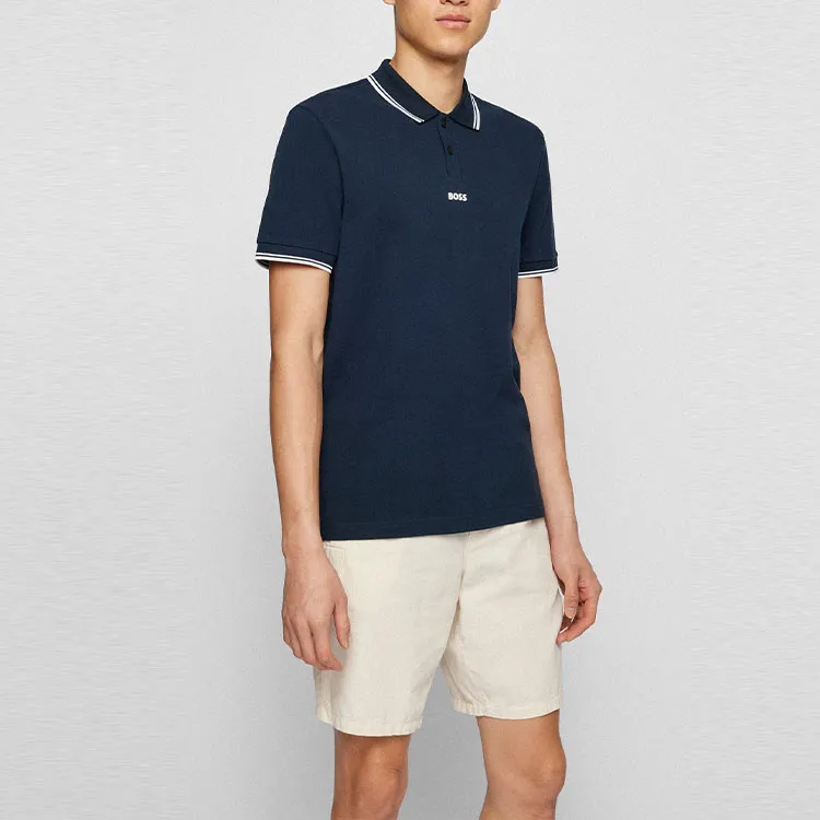 HUGO BOSS Short-Sleeve Polo Shirts Men's Blue-3