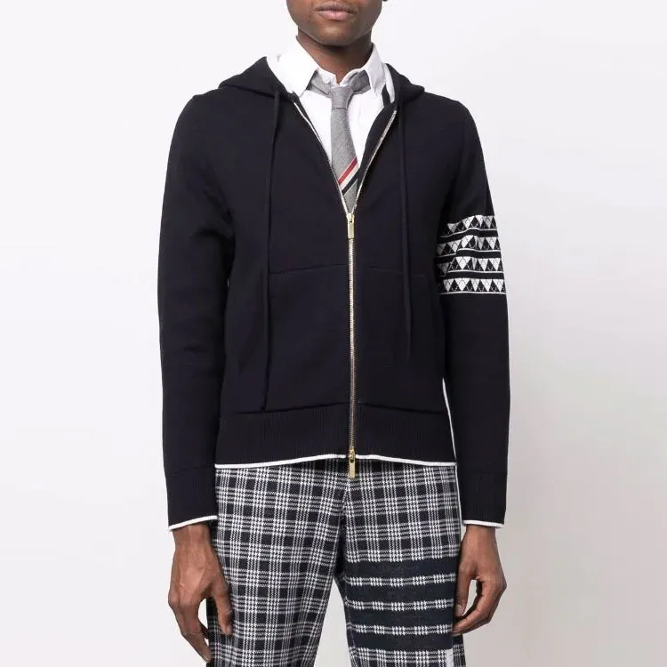 THOM BROWNE 4 Bar Striped Checked Shorts-1