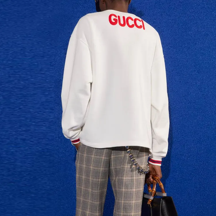 GUCCI X Mlb 2022 Cotton Jersey Sweatshirt With Yankees Patch-2