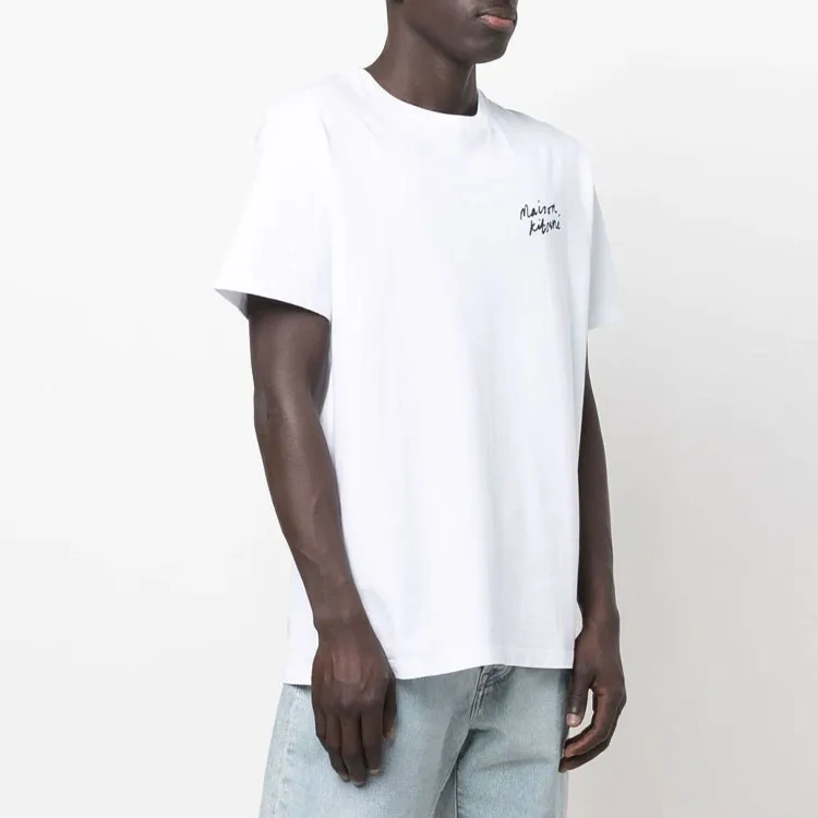 Maison Kitsune Mini Handwriting Classic T Shirt-3