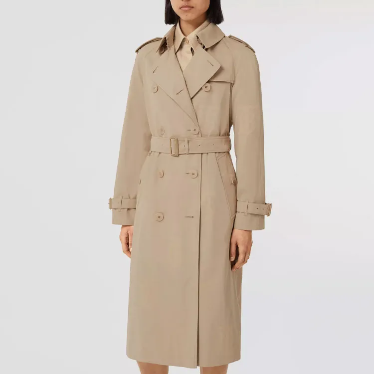 Burberry Trench Coats Women's Camel-3