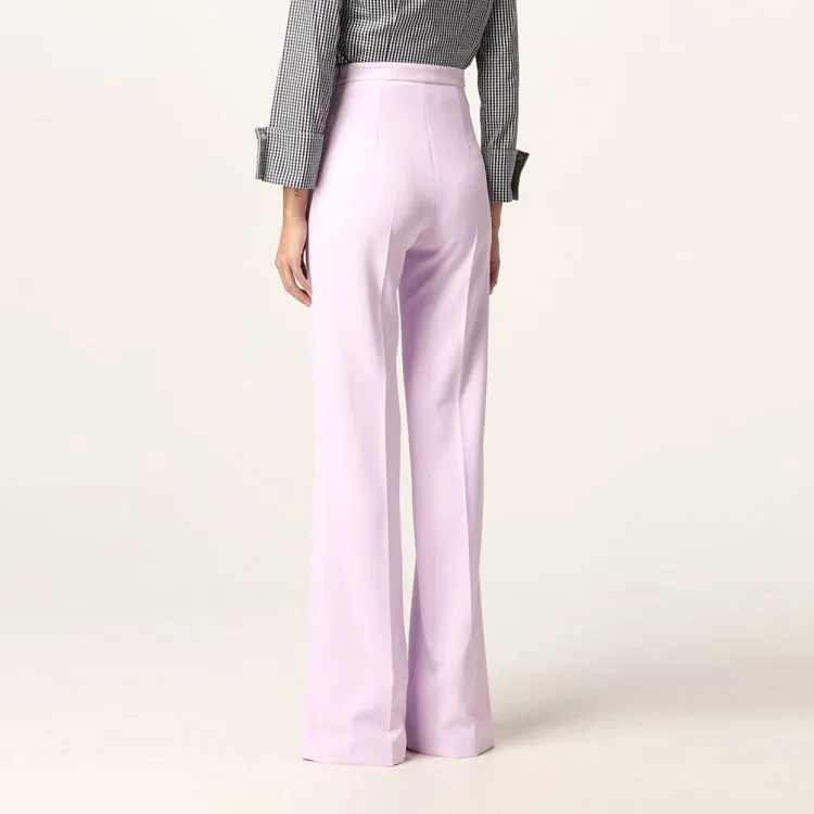 Elisabetta Franchi SS22 Casual Pants Women's Purple-3