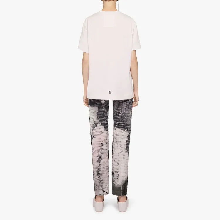 Givenchy Logo embroidered Cotton T shirt-2