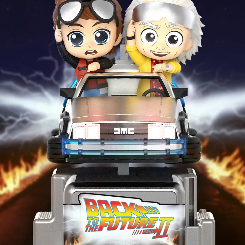 Hot Toys Electric Rocking Car Collection Martin Csrd021 Back To Future 2 Dr. Brown Chibi Figures-2
