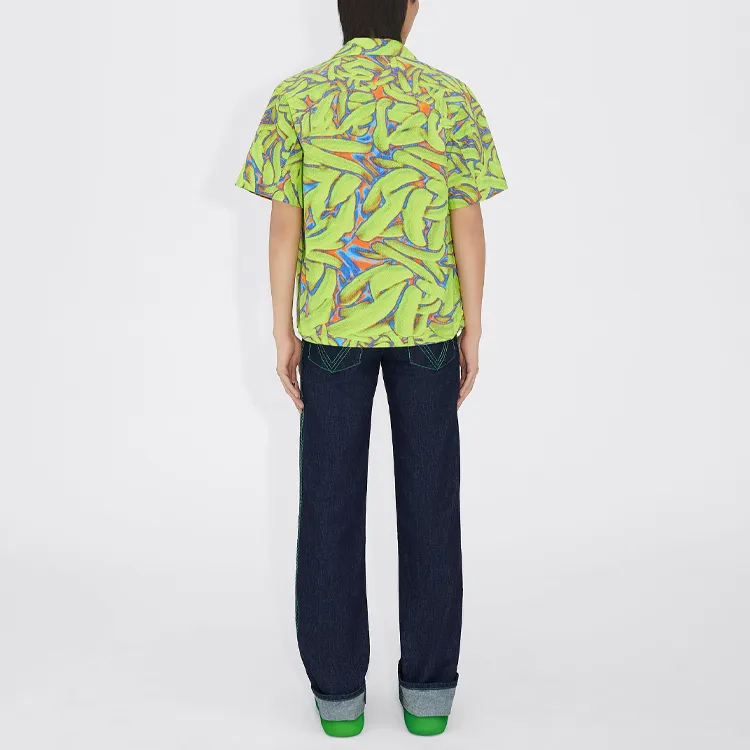 Bottega Veneta Shirts Men Green-2