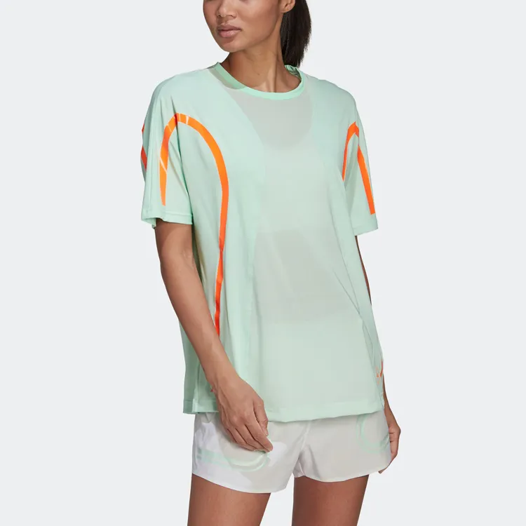 Adidas x Stella McCartney Adidas X Stella McCartney Co titled Series Raglan Sleeve T Shirt Women's Light Green-2