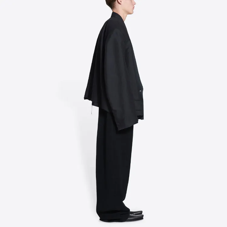 Balenciaga Red Carpet SS22 Business Suits Coats Loose Fit Style Men's Black-4