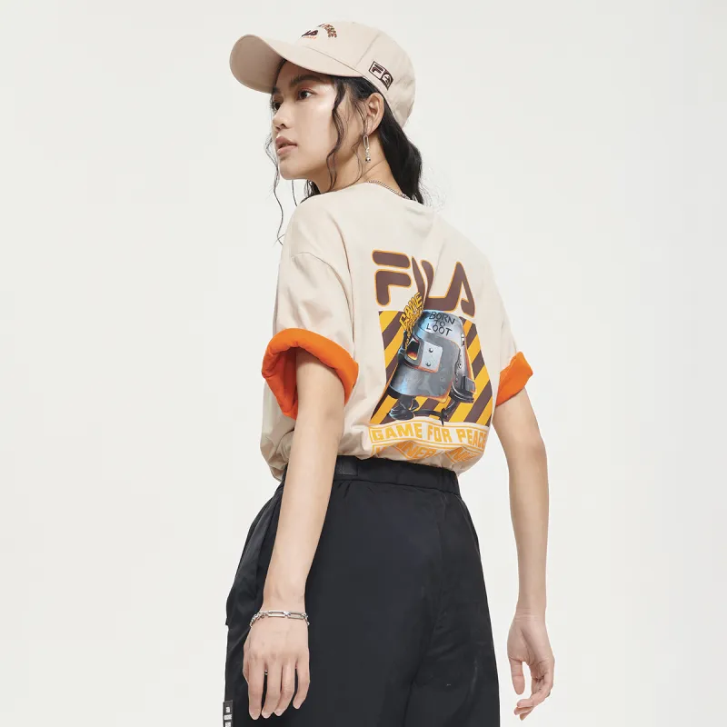 FILA T-Shirt Unisex Light Stone-5