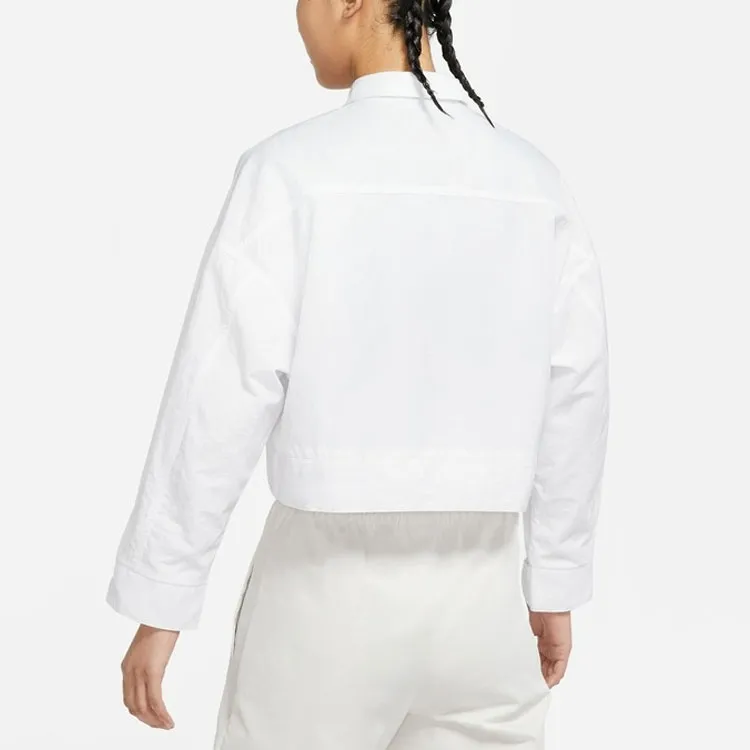 Nike Sportswear Essentials Series Jackets Women's White-4