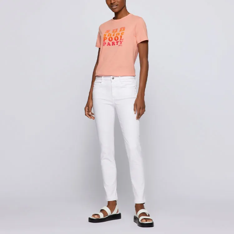 HUGO BOSS T-Shirts Women's Orange-1