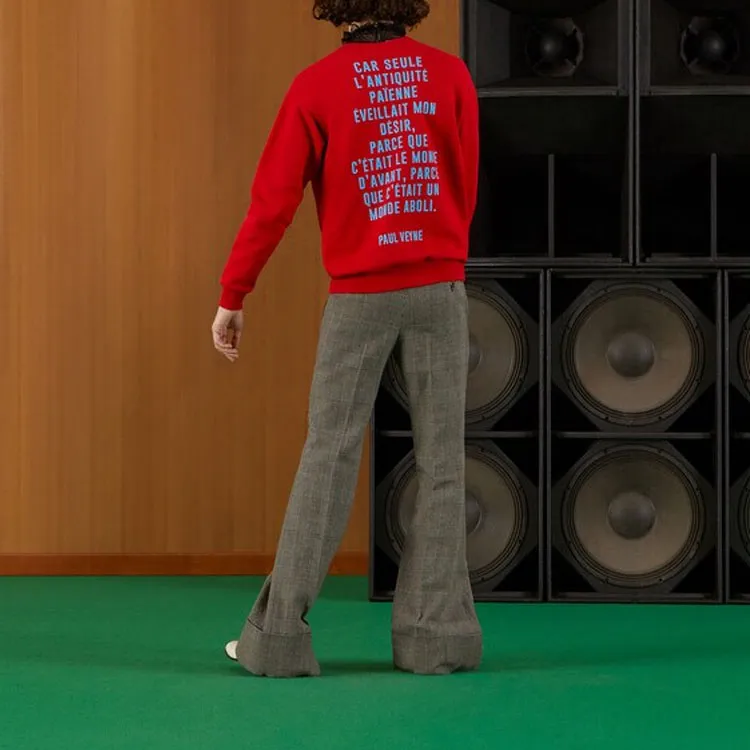 GUCCI Humphrey Bogart Print Crewneck Sweatshirt-3