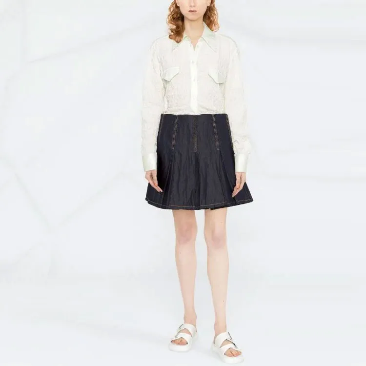 Bottega Veneta Pleated Mini Skirt-1
