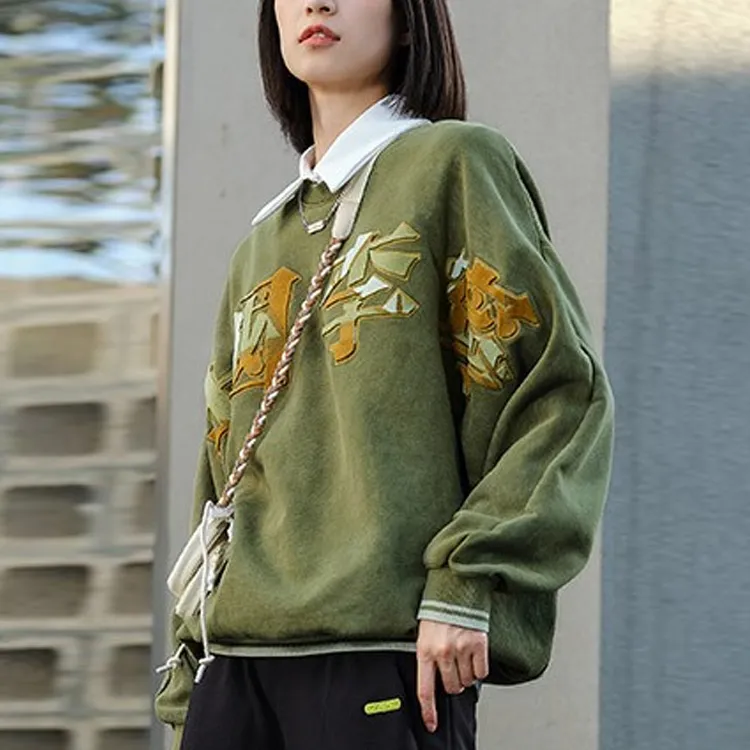 LiNing Sports Basketball Collection Sweatshirts Men Moss Green Color-3