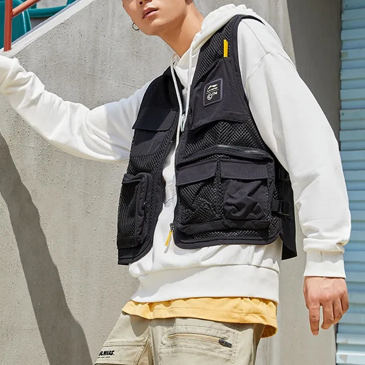 LiNing x Chinatown Market Sports Fashion Collection Vest Men's Black-3