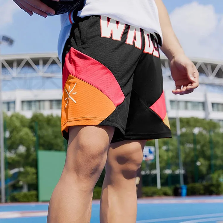 LiNing Casual Shorts Men's Black Red-3