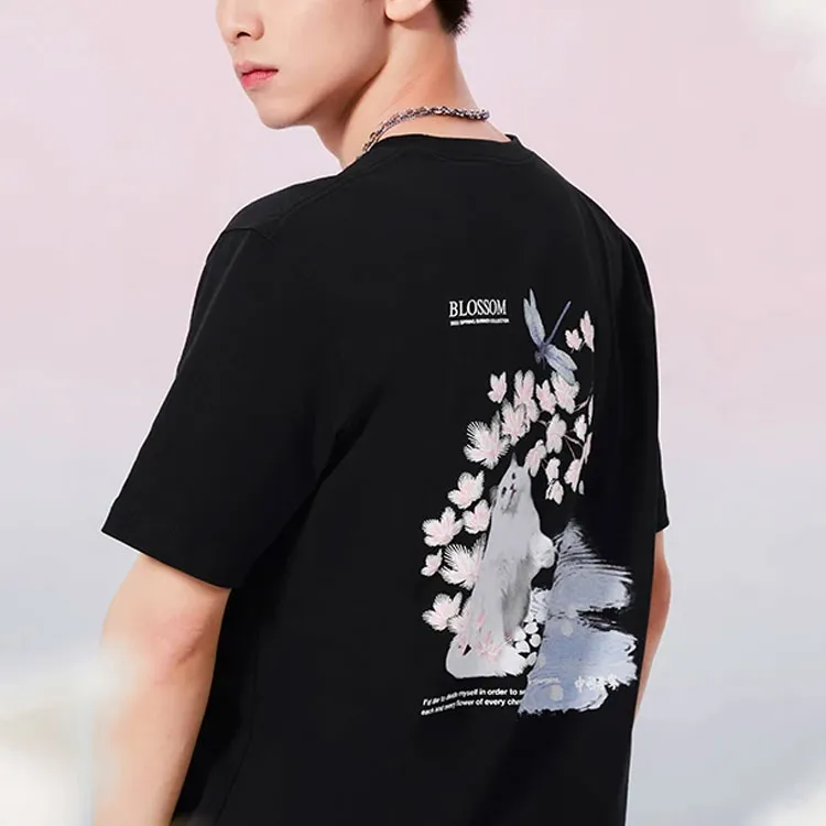 LiNing China Li Ning T Shirts Unisex Black-2
