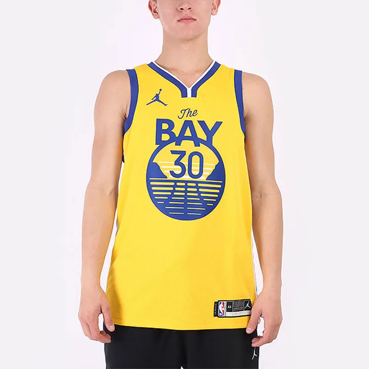 Jordan Basketball Jerseys Men Yellow-3