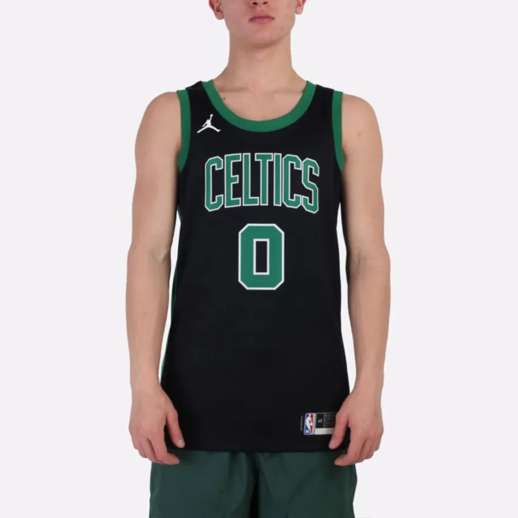 Jordan Dry Fit ADV Basketball Jerseys Men Black Green-3