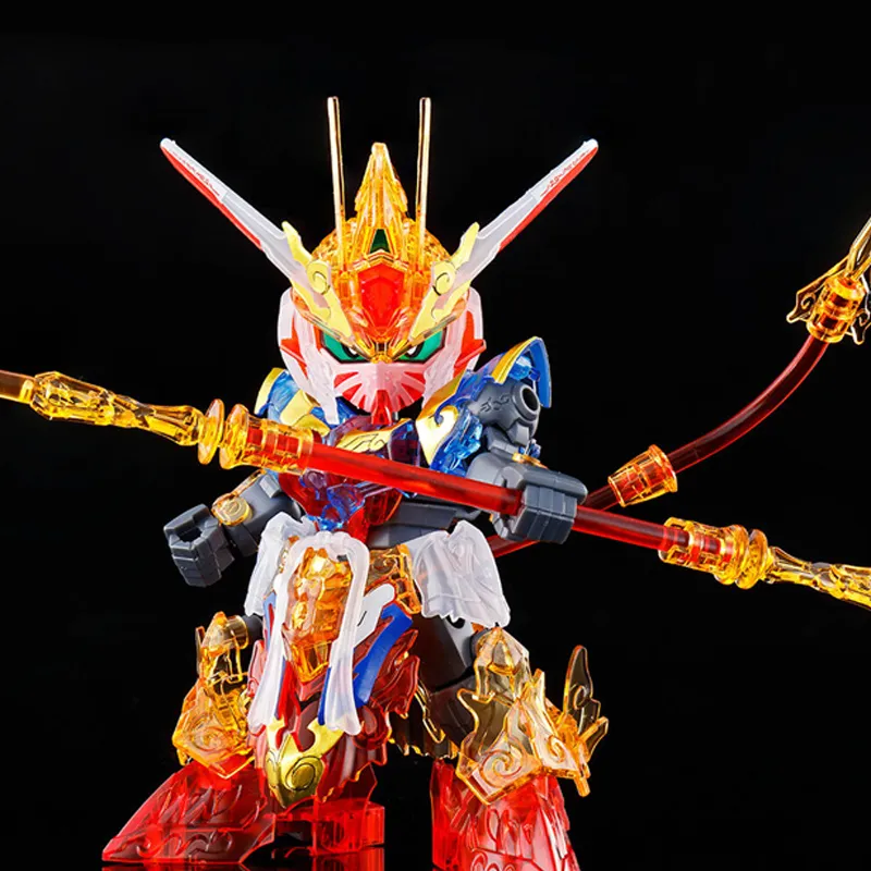 BANDAI SD World Heroes Goku/Oda Nobunaga/Sheriff Set Multicolor Transparent Model Kits 10cm-2