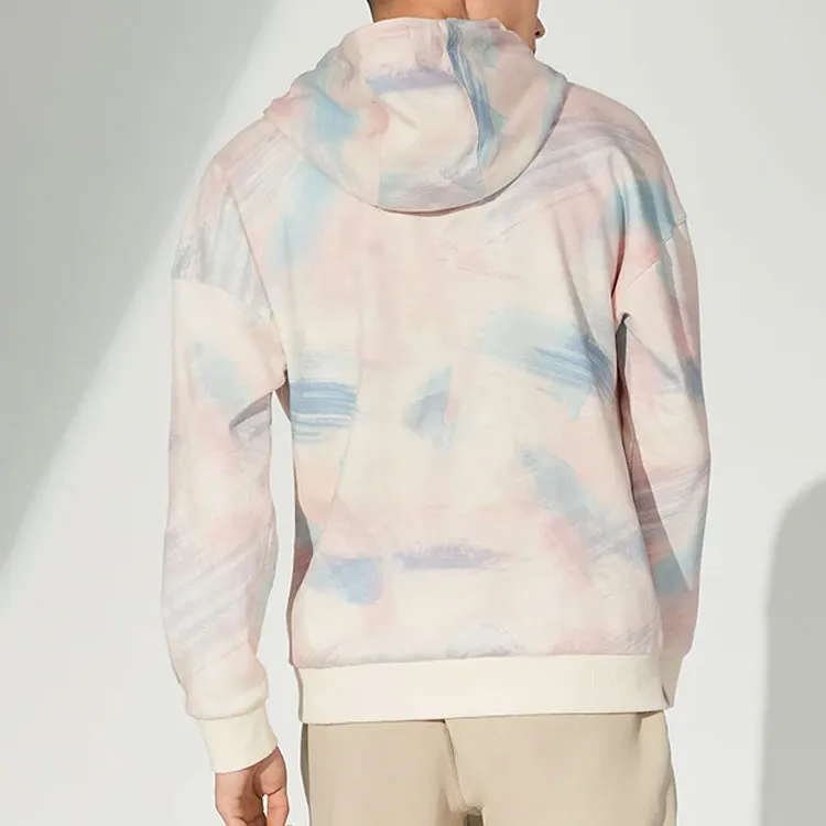 LiNing Sweatshirt Unisex Pink Blue Mixed Color-3