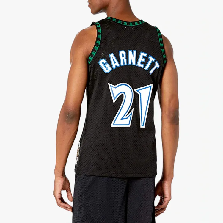 Mitchell & Ness Minnesota Timberwolves Alternate 1997 98 Kevin Garnett Swingman Jersey-3