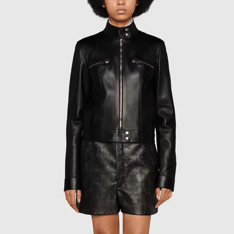GUCCI Jackets Women's Black-3