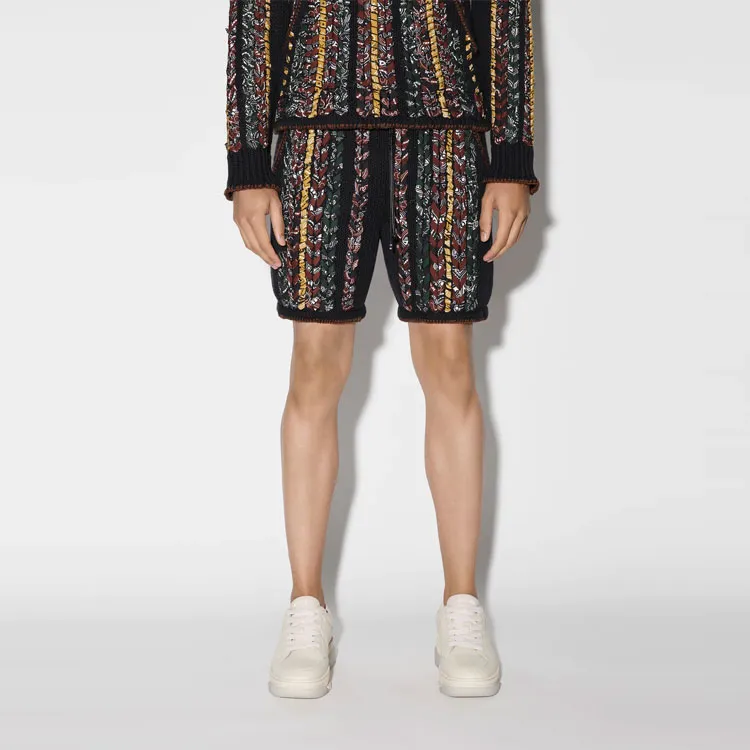 AMIRI Braided Bandana Shorts-1