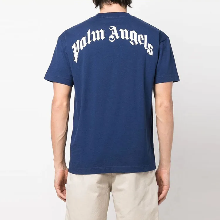 PALM ANGELS T Shirts Men Blue-2