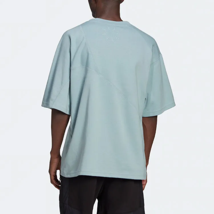 Adidas Originals T Shirt Men's Gray Green-2