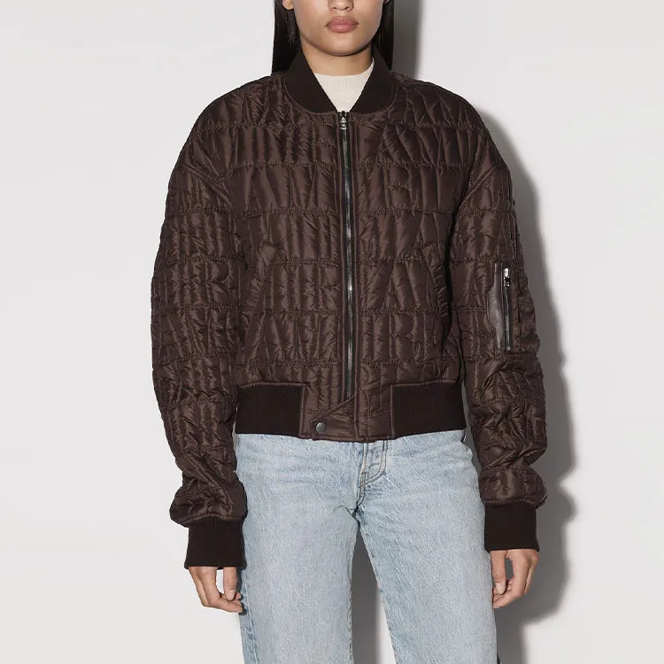 AMIRI Quilted Down Bomber 'Brown'-4