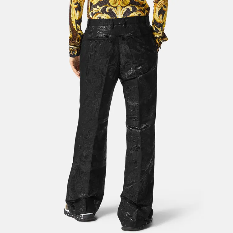 Fendi Fendace Flared Jacquard Pants-2