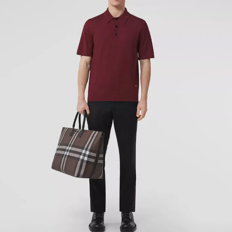 Burberry Monogram Motif Logo Plaque Polo-1