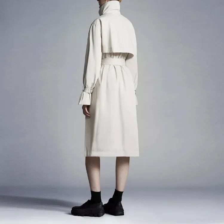Moncler SS22 Trench Coats Women's White-2