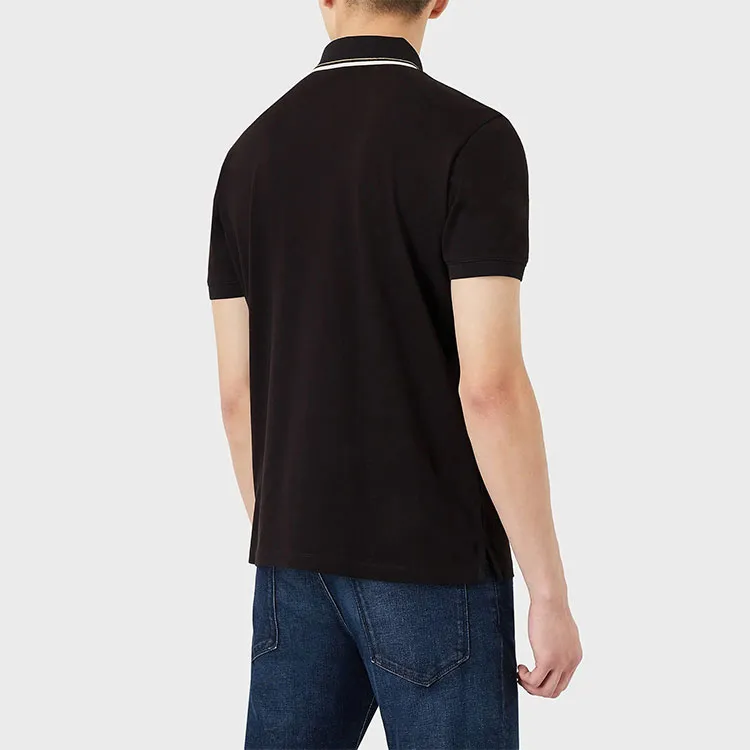 EMPORIO ARMANI SS22 Polo Shirt Men's Gray-3