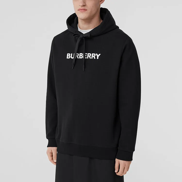 Burberry Logo Print Cotton Hoodie-2