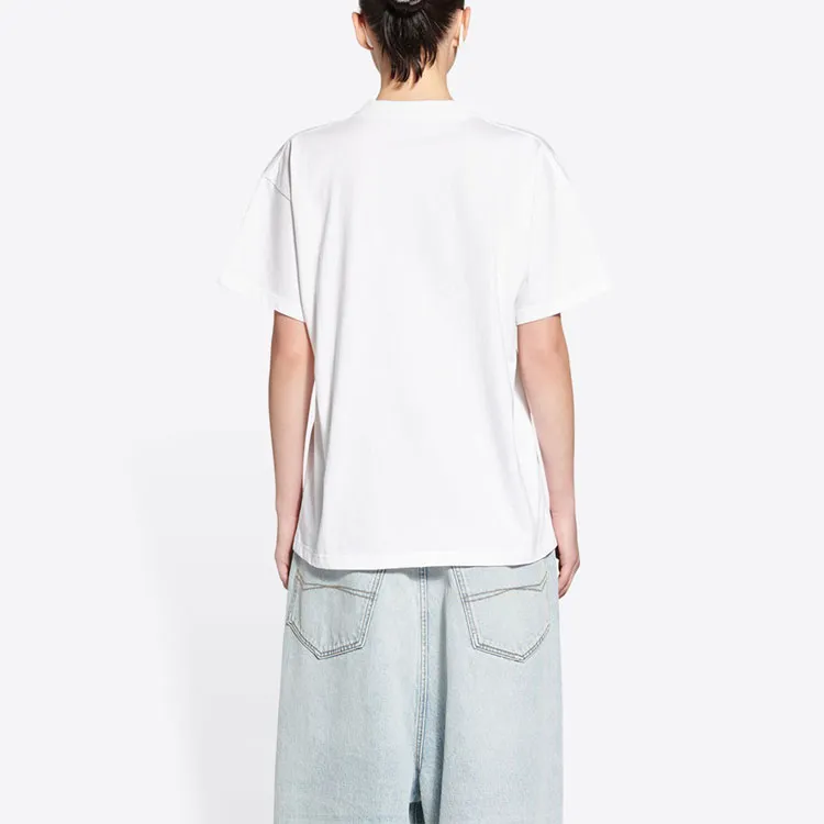 Balenciaga T-Shirt Loose Fit Women's White-2