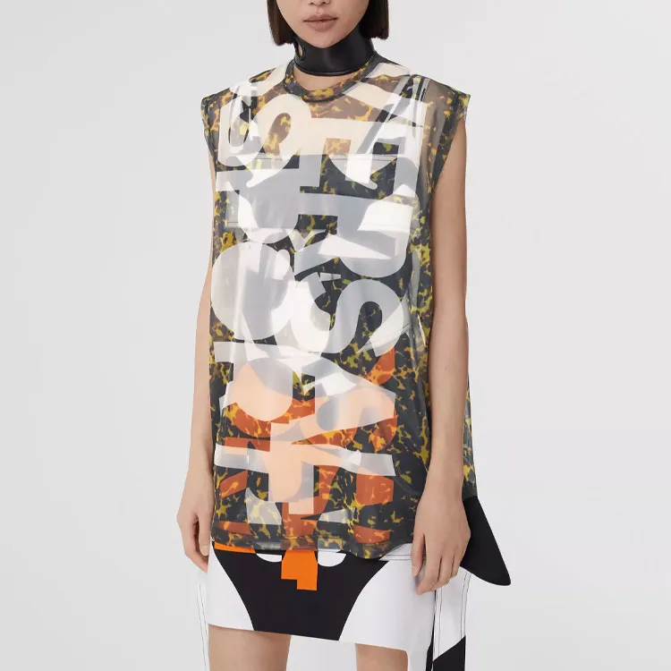 Burberry All Over Printed Crewneck Tank Top-2