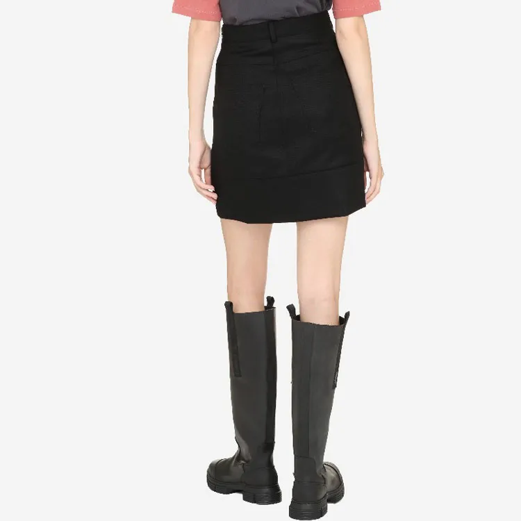 PHILOSOPHY DI LORENZO SERAFINI Cropped Skirt Black-3