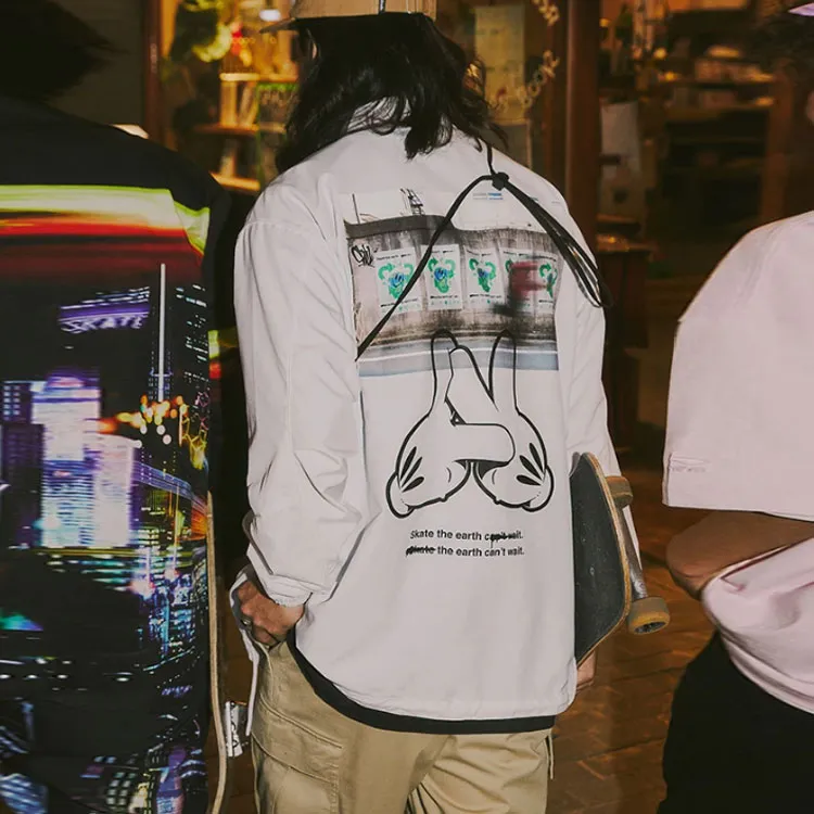 LiNing x OG_SLICK Skateboard Jacket Men's White-3