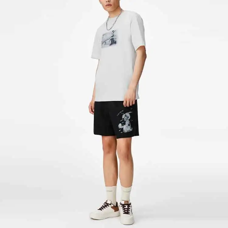 LiNing x Disney Sports Trend Series T Shirt Men's White Sand Gray-2