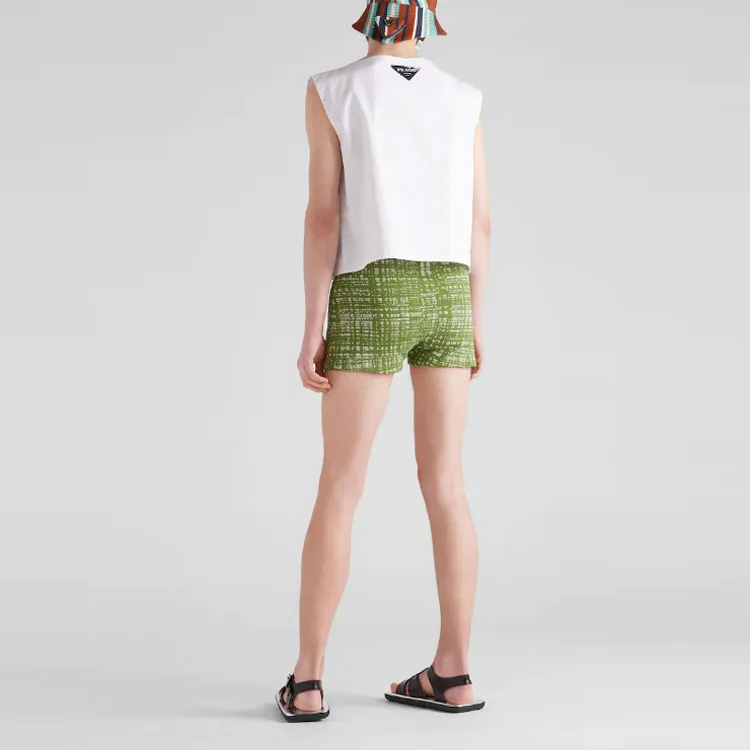 PRADA Casual Shorts Men Green-2
