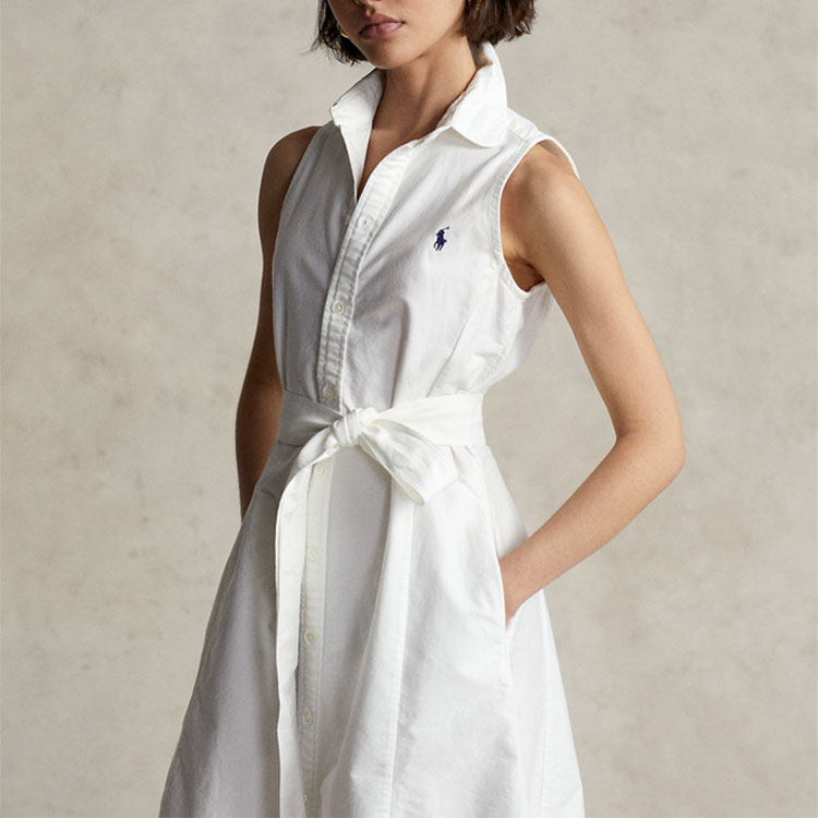 Polo Ralph Lauren Sleeveless Dresses Women's White - POIZON